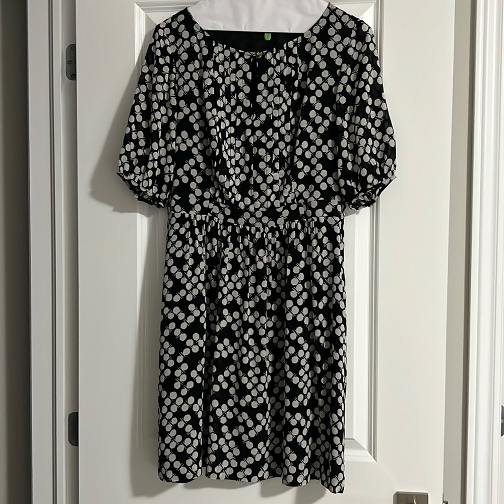 Trina Turk St. Petersburg Polka Dot Silk Blend Dress